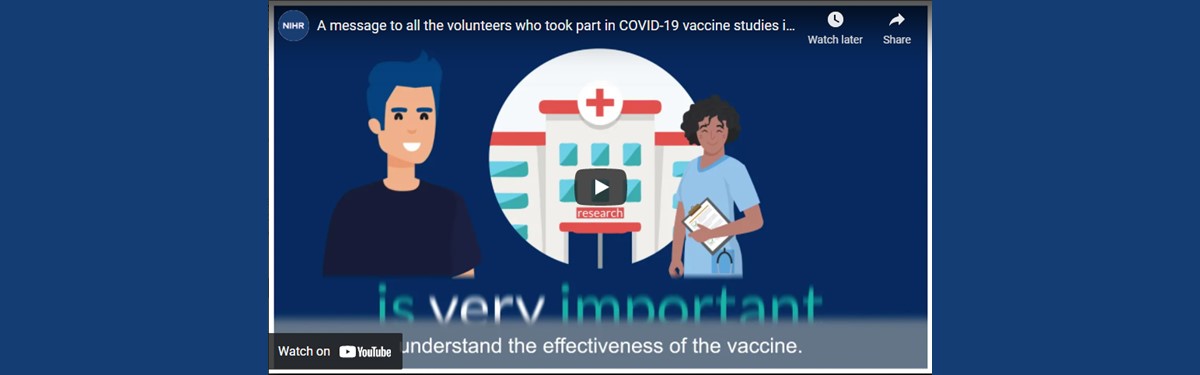 Thanks to vaccine study volunteers
